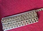 Decorative Mirror Lace Trim, 2 Metres,Cutwork Design for Fancy Dress Making, Bridal Lehenga,Blause, Suite, Gown,Art Craft (Golden1, 2 Meter)