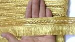 Strala Golden Color Kiran Laces for Dresses, Sarees, Lehenga, Suits, Bags, Decorations, Borders, Crafts and Home Décor,Blouse (9mtr) Design-288