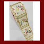 Laces Borders Material Krishna Embroidery Multi thread and Gold zari work Fancy work Gota Patti Sewing Ribbon Roll trim For Women's Saree Dress Blouse Dupatta Lehenga Anarkali Art' craft and Home decoration 3 inch Width 9 Meter Length