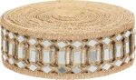 CORIOX Shiny Mirror Lace 9 Meter Border for Dresses, Sarees, Suits, Blouses, Dupattas, Bags, Art and Craft. (Copper)