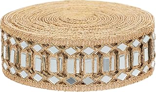 CORIOX Shiny Mirror Lace 9 Meter Border for Dresses, Sarees, Suits, Blouses, Dupattas, Bags, Art and Craft. (Copper)