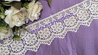 Bapna 5 Yard Border Trim Sequins Lace Ribbon Craft Supplies for Sewing and Decor