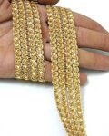 Strala Golden Color Laces for Dresses, Sarees, Lehenga, Suits, Bags, Decorations, Borders, Crafts and Home Décor,Blouse (9mtr) Design-241