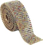 BestUBuy Multi Colour Gold Stone Sheet or Stone Lace for Jewellery Making (1.25miters) 10 Lines Sheet