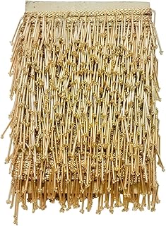 Zenith 9mtr Golden Tessals Laces for Dresses, Sarees, Lehenga, Suits, Bags, Decorations, Borders, Crafts