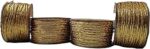 Sabhyatam Set of 6 (Apprx.12 Mtr Each) Golden Fancy Zari Thread Dori Lace for Art and Craft, Boutique/Tailoring/Sewing Work, Bead Art, Piping, Handicrafts, DIY, Saree or Blouse Border Lace Work.