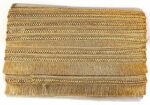 EmbroideryMaterial 4.5 CM Width Fringe/Latkan/Kiran Patti Lace for Saree Border, Dress Designing, Blouse, Kurti, Dupatta, Embroidery, DIY & Craft (Gold, 18M/Roll)