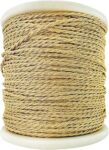 Embroiderymaterial Twisted Metallic Machine Zari Thread/Dori for Embroidery, Aari Work, Tassels, Jewellery, Bracelet, Lace, Crochet & Hand Embroidery (1MM Width, 73 Meters, Gold Color)