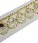 RN Creation Mirror Lace Border Heavy Work Gold & Silver Colour Embroidery Zari Sewing Ribbon Gota Patti Saree Lace 9 Mtr lace border 3.8 cm width For Women Dress Dupatta kurti Blouse Hijab scarf Lengha Anarkali suits and Home Decoration.