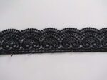Black Crochet lace 2.5 inch inch Wide for Frocks,Dresses,Curtains,Decoration 4 Meters