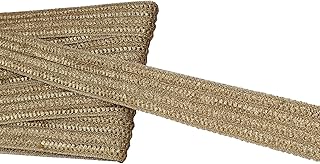 Eerafashionicing 9.5 mtr Net Laces for Dresses, Crafts and Home D�cor (Golden)