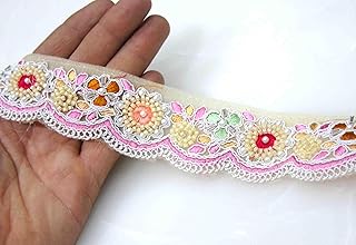 Strala Multicolor Laces for Dresses, Sarees, Lehenga, Suits, Bags, Decorations, Borders, Crafts and Home Décor,Blouse (3 mtr) Design-927