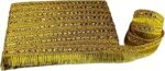Utkarsh Cwg0195 (20 Mtr Long) Roll of Golden Kiran Gota Patti Embroidery Trim Lace Border (4 Cm Width) for Saree,Suit,Dresses Embellishment,Fashion Designing,craftworks