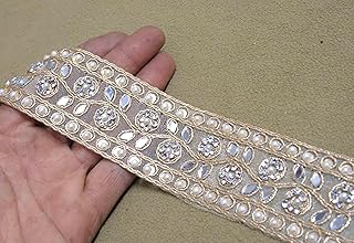 Strala Golden Color Laces for Dresses, Sarees, Lehenga, Suits, Bags, Decorations, Borders, Crafts and Home Décor,Blouse (3 mtr) Design-698