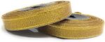Arham Mktg Gota Ribbon Lace Border for Sarees/Lehenga/Suits/Blouses and Craft (Size:- 0.50 Inches, Length:- 20 m Each Approx) - Set of 2 Rolls