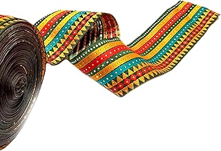 CrystalEye Laces and Borders Material for Dresses, Sarees, Lehenga, Suits, Blouses, Dupatta, chunri and Crafts (Size:- Width: 3 Inch, Length: 9 Meters) (Multi 1)