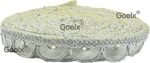 Goelx Pankh Zari Lace 8 mtr for Dresses, Sarees, Lehenga, Borders, Bags, Art & Craft and All Decoration Works (2 cm Wide)