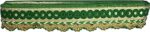 Utkarsh WG0023 Green and Golden Machine Made Embroidery Lace Border Laces Gota Patti with 3.81 cm Width and 9 Mtr Long Lace