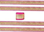Goelx Glittery Gota Patti Laces 9 mtr/9.8 Yards for Dress/Sarees/Lehangas/Blouses, Suits, Caps/Bags/Decorations/Borders, Crafts, Any Many More - Pink