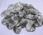 Crafteez Gota Patti Flowers Appliques Patches for Embroidery Decoration and Craft Making(Silver 100 Pieces)