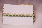 Jain Gota Patti Store DN-129 Designer Gota Laces and Borders L-9 Meters for Clothes/Apparels/Saree Suit Borders (Green)