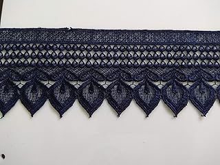 Black Crochet lace 5 inch Wide for Frocks,Dresses,Curtains,Decoration 3 Meters