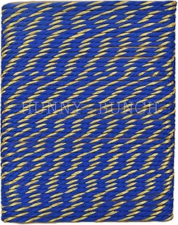 HUNNY- BUNCH? (Pack 12 Meters) Shining Val Dori Designer Lace Border for Saree, Suits, Dresses, Lehenga, Blouse, Dupatta, DIY Crafts, Sewing & Much More - Blue