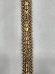 PREMDAS LACE Net Fabric Katdana Nalki Lace for Saree's Border Finetage Pipe Lace for Dresses, Sarees, Lehenga, Suits, Blouses, Dupatta, Chunri and Craft (9meter) (Gold)
