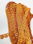 Swag Polyester Lace, Border Lace, Cotton Lace, Gota Patti Lace (Dark Yellow, 5 Meter)