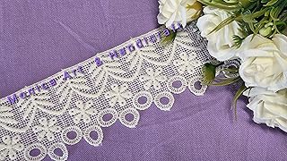 Bapna 5 Yard Embroidery Lace Ribbon for Decor Baby Dress Skirts Decoration Border