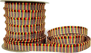 Adhvik (1.2cm X 36 Mtr) Multicolor Dori Piping/paipin Blouse Dori Gota Patti Trim Lace Border for Saree, Suit, Lehenga, Dupatta, Blouse, Dress, Embellishment, Outlining, Craftworks, Decoration