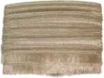 EmbroideryMaterial 4.5 CM Width Fringe/Latkan/Kiran Patti Lace for Saree Border, Dress Designing, Blouse, Kurti, Dupatta, Embroidery, DIY & Craft (Rose Gold, 18M/Roll)
