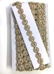 Shraddha Fashion 23mm*9m Cutwork Antic Golden Color Round Laces for Sarees, Suits, Lahenga, Dupatta,Dresses,Chunari, Bags, Crafts and Home Decor, Decoration, Blouse (9 mtr) Design-137