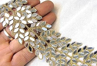 Strala Golden Color Laces For Dresses, Sarees, Lehenga, Suits, Bags, Decorations, Borders, Crafts And Home Decor,Blouse (3Mtr) Design-112.