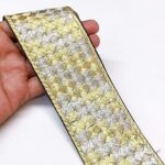 Lami- 9 MTS. Gold Jari Metallic Thread Work, Designer Saree Lace,Embroidery on net Fabric, Bridal Lehenga, Saree, Dupatta, Suit, Anarkali, Indian Trimmings, Fashion Accessories, Sari Border