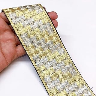 Lami- 9 MTS. Gold Jari Metallic Thread Work, Designer Saree Lace,Embroidery on net Fabric, Bridal Lehenga, Saree, Dupatta, Suit, Anarkali, Indian Trimmings, Fashion Accessories, Sari Border