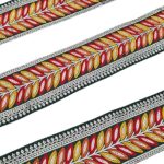 Jolly Counter Multi Makhi Jari Lace Reel 9 Meter x 3 Inch | Heavy Golden Decorative Lace Border for Saree, Lehenga, Dupatta, Dress & Craft Use