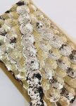 eerafashionicing Yecna Light Gold Lace Border Dresses Craft Home Furnishings Hobby (9 M, Light Gold)