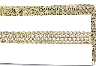 Strala Golden Color Laces for Dresses, Sarees, Lehenga, Suits, Bags, Decorations, Borders, Crafts and Home Décor,Blouse (9mtr) Design-19