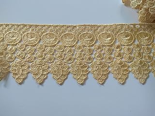 White Crochet lace 3.5 inch Wide for Frocks,Dresses,Curtains,Decoration 3 Meters