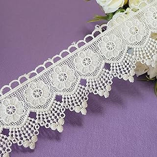 Bapna 5 Meter Embroidery Ribbon Lace for Sewing and Decor
