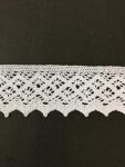 DaSync Broad White Crochet croshia crosia Lace and Border Material for Trims latkan Hanging jhallar Tassel Embroidered Laces Applique Fabric lace Sewing Supplies Cotton Work lace 9 metre
