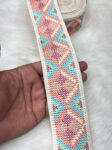 Designer Cross Stitch Lace Border Trim - 9 Meter, 2 Inch Width | Design 4