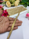 Handmade Coin + Jardoshi Trims Indian Embroidery Sari Border Crafting Saree Sewing Decorative Beach Bag Cushions Trimmings Ribbons Tape, Jewelry Making Trim, Table Runner Lace - Gold