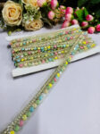 Deeps Creation Multi Beads and Jardoshi Work Laces For Use Dupattas Saree borders handmade laces Borders ? Premium Quality, Intricate Embellishments for Sarees, Lehengas, Dupattas, and Luxury Home Decor - Multicolor