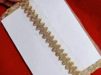 Balar Crem Net Lace Cloth Sarees, Blouse,Dress,Lehenga,...