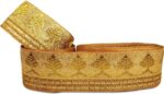 Airtick CWG0378 (5cm X 9 Mtr) Golden Sitara Zari Gota E...