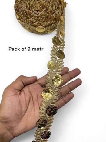 madinafabricsworld | Designer Zari Border Lace |Zari La...