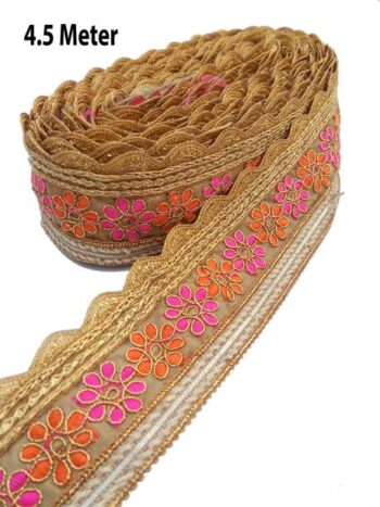 FRIJVEN Embroidery Heavy Work Trim Lace Border Falls fo...