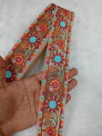 9-Meter Embroidery Lace in Rich Cocoa Brown